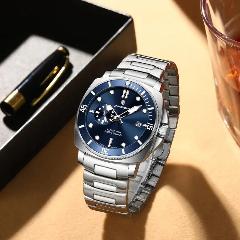 Poedagar Elite Series Stainless Steel Watch