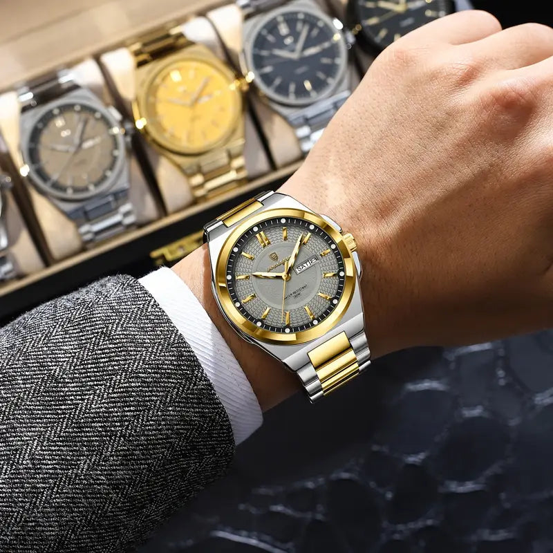 POEDAGAR Men’s Quartz Watch
