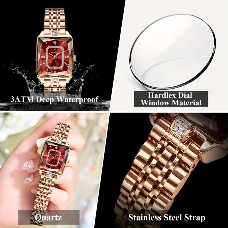 Poedagar Luxury Stainless Steel Women Watch