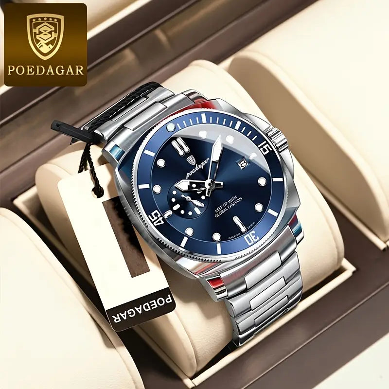 Poedagar Elite Series Stainless Steel Watch