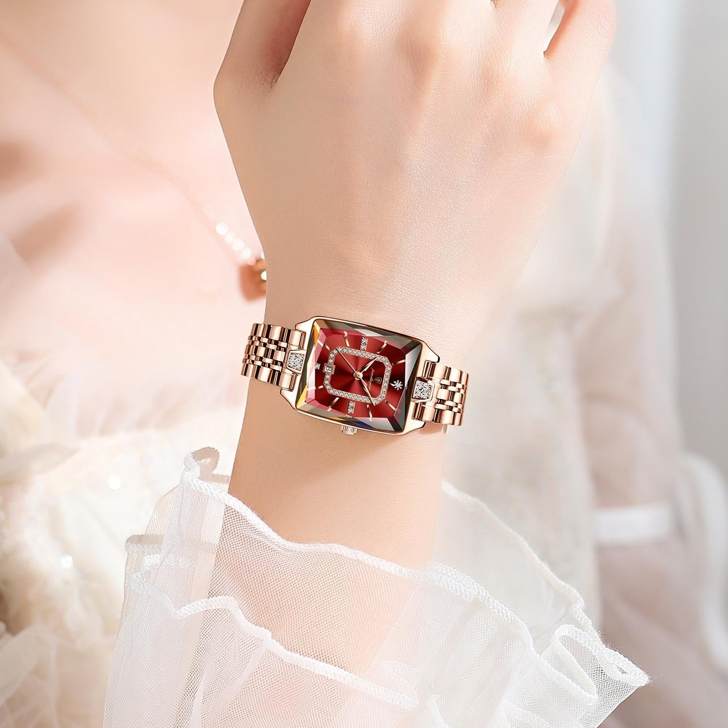 Poedagar Luxury Stainless Steel Women Watch