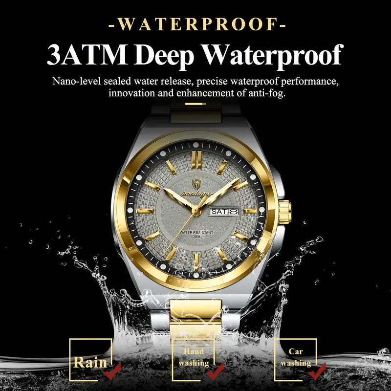 POEDAGAR Men’s Quartz Watch