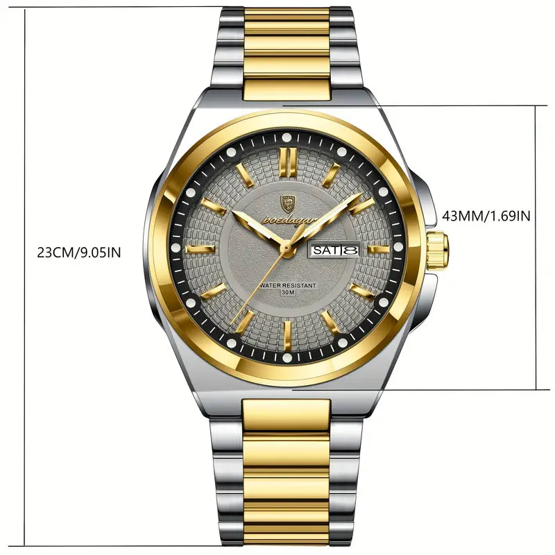 POEDAGAR Men’s Quartz Watch