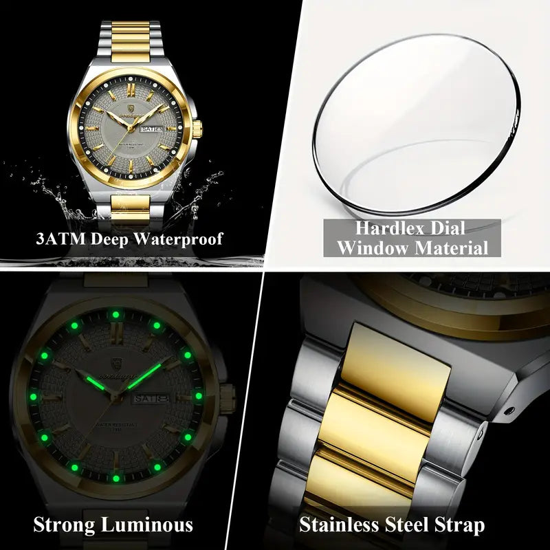 POEDAGAR Men’s Quartz Watch