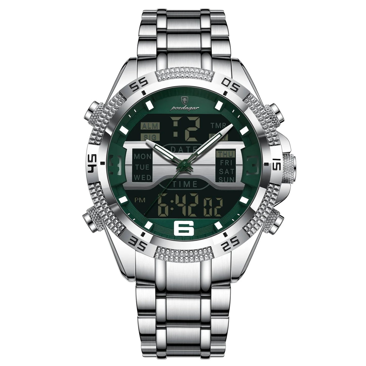 Poedagar Digital Watch for Men