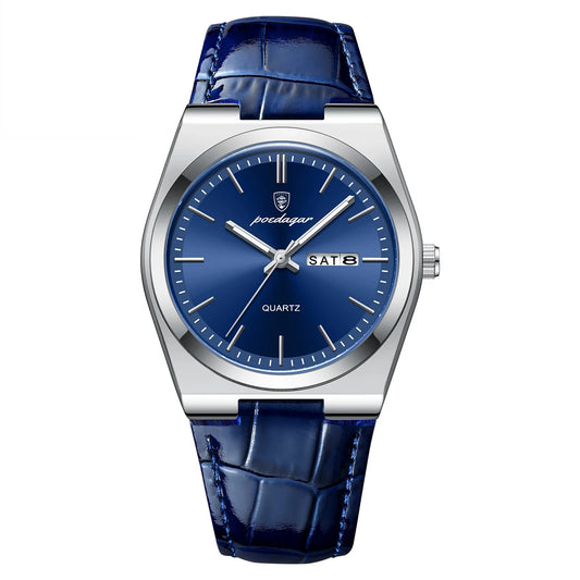 Poedagar Luxury Casual Leather Men's Watch