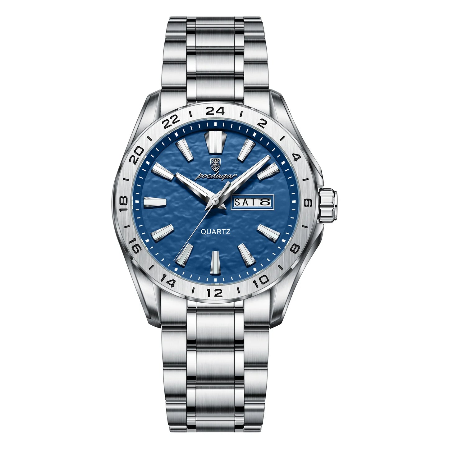 Poedagar Stainless Steel Men's Watch