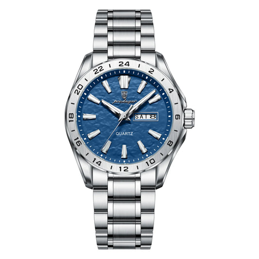 Poedagar Stainless Steel Men's Watch