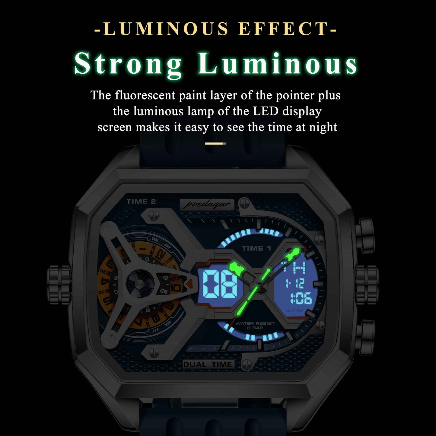 Poedagar Classic Mens Sports Watch