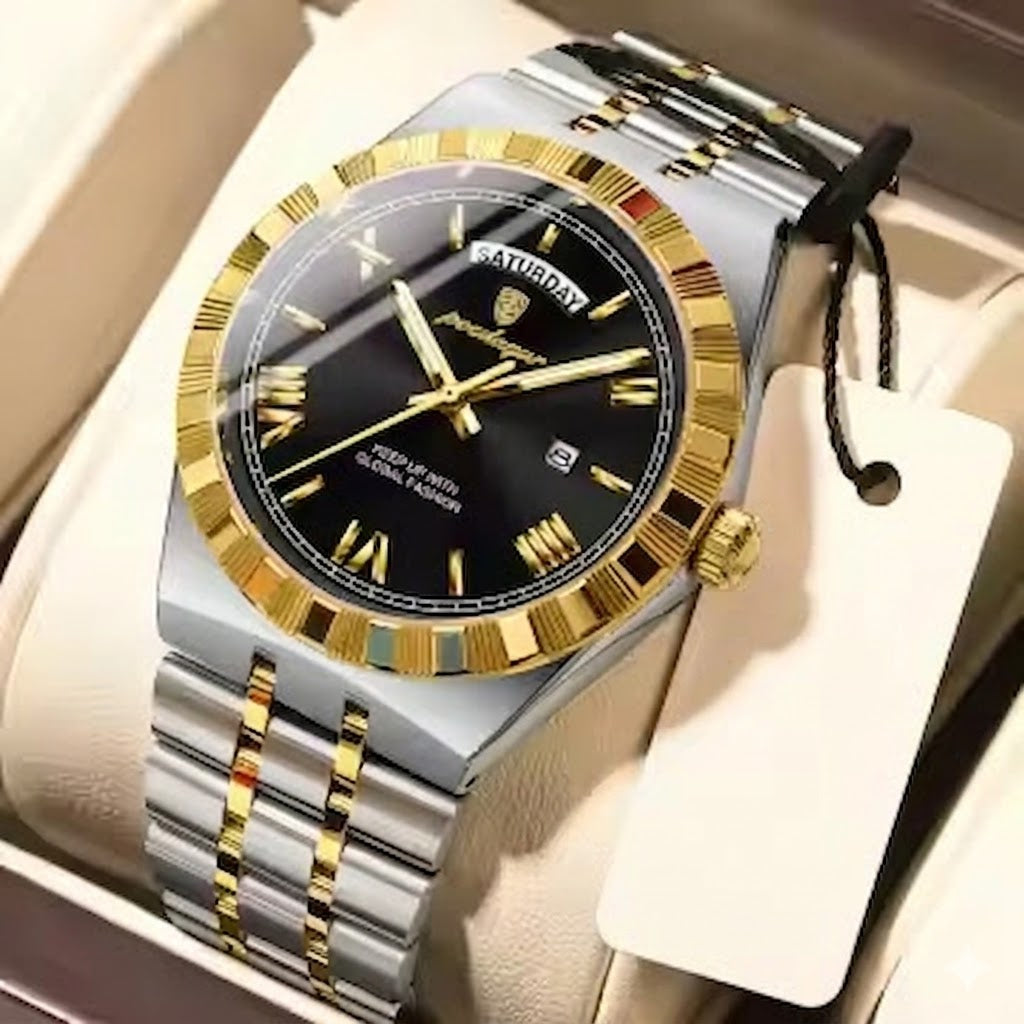 Poedagar Men's Luxury Quartz Wristwatch