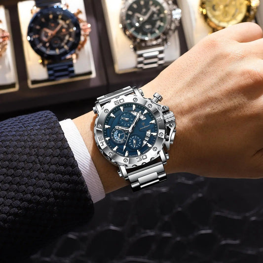 Poedagar Men’s Chronograph Luxury Watch