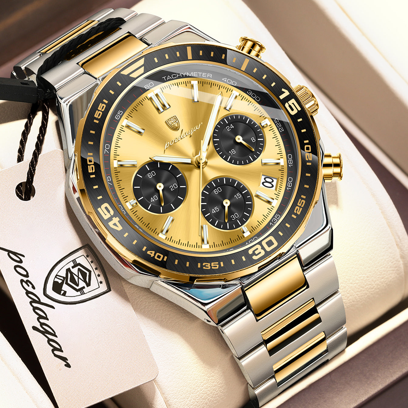Poedagar Chronograph Men's Watch