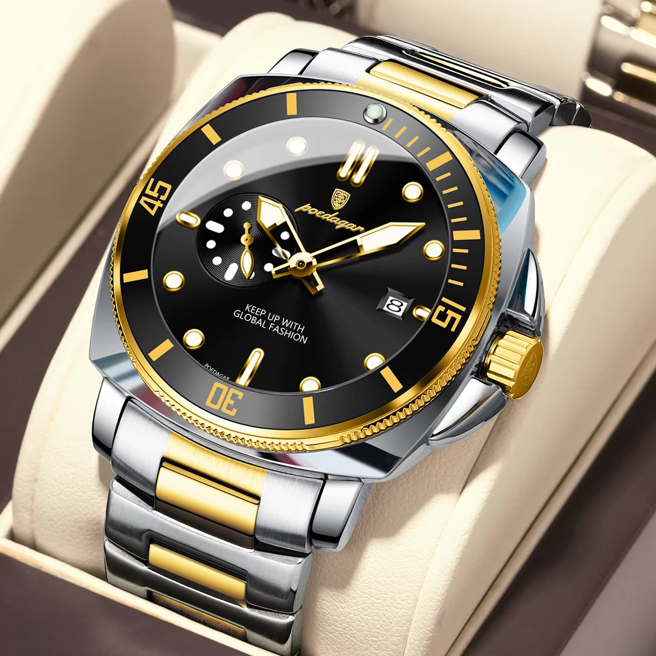 Poedagar Elite Series Stainless Steel Watch