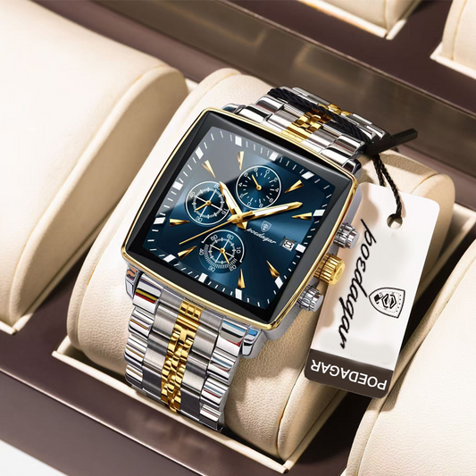 Poedagar Chronograph Water Resistant Men's Watch
