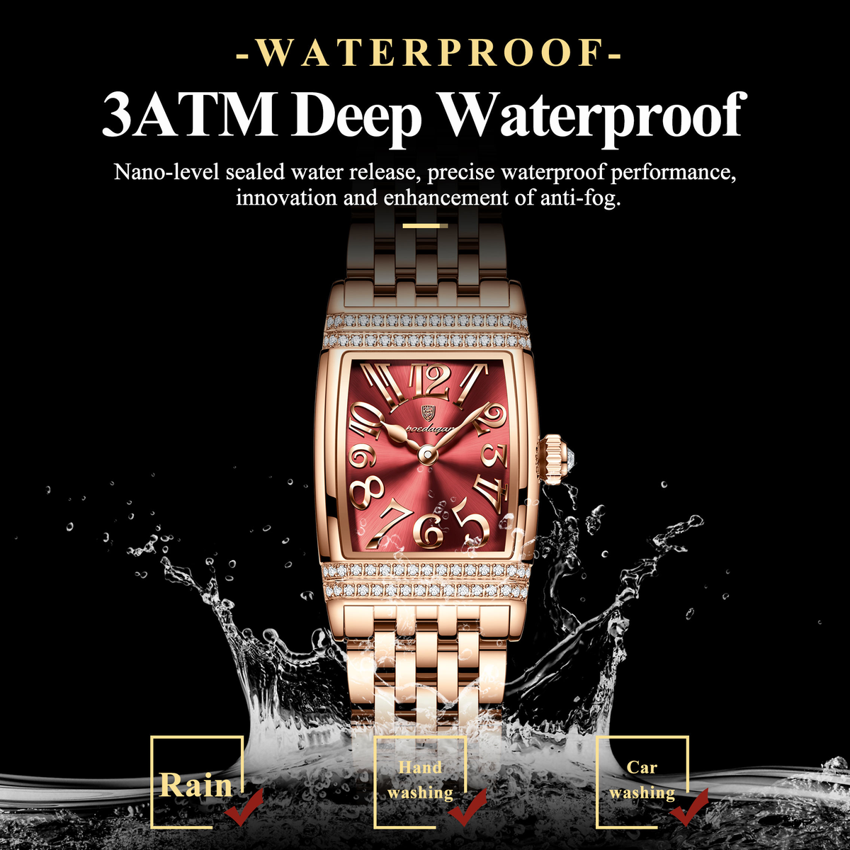Poedagar Womens Luxury Watch