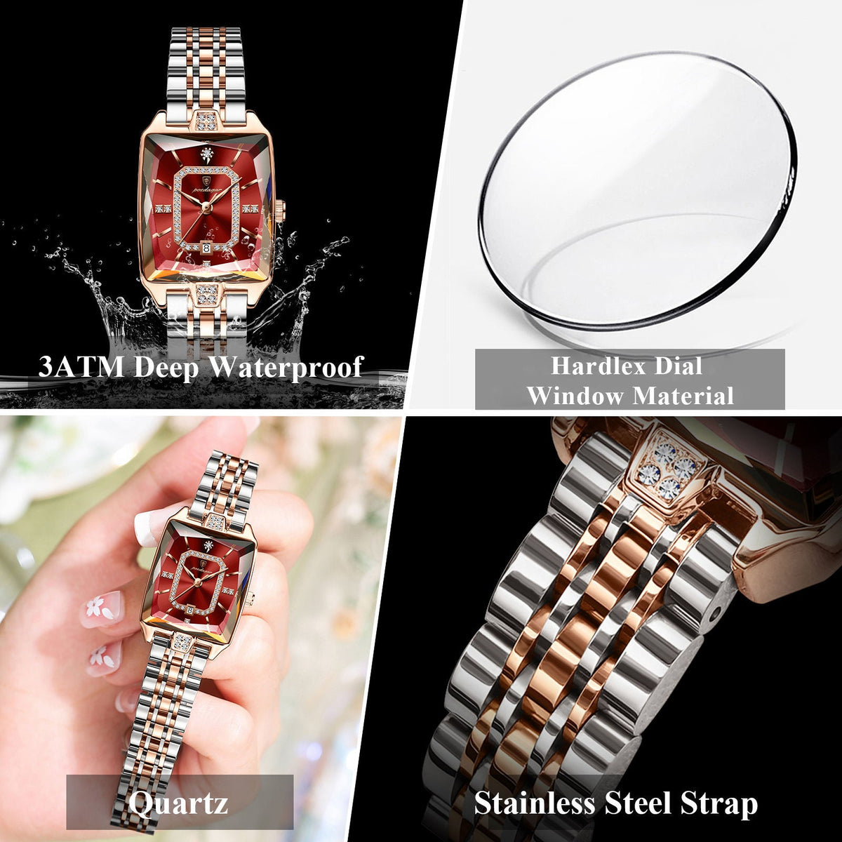 Poedagar Luxury Elegant Women Watch