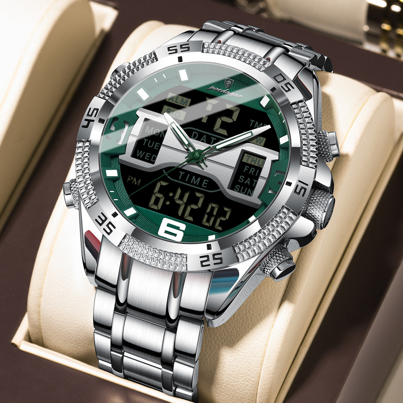 Poedagar Digital Watch for Men