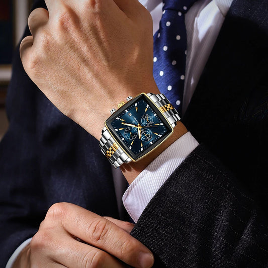 Poedagar Chronograph Water Resistant Men's Watch