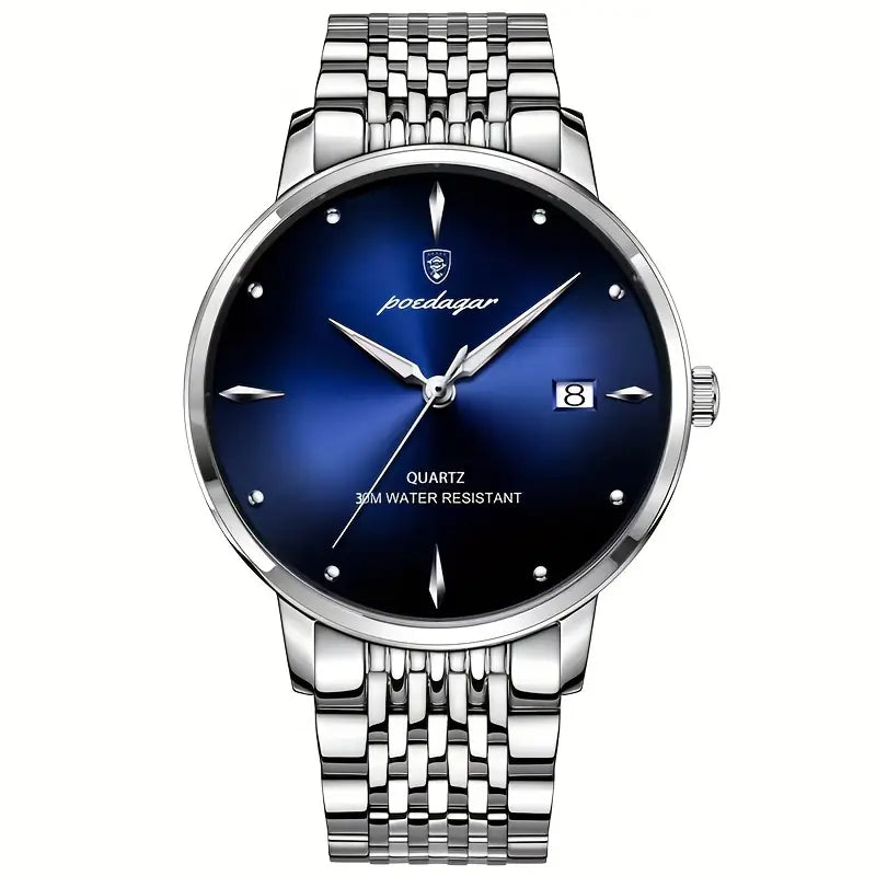 Poedagar Luxury Stainless Steel Watch