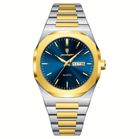 Poedagar Stainless Steel Men Wrist Watch