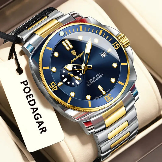 Poedagar Elite Series Stainless Steel Watch